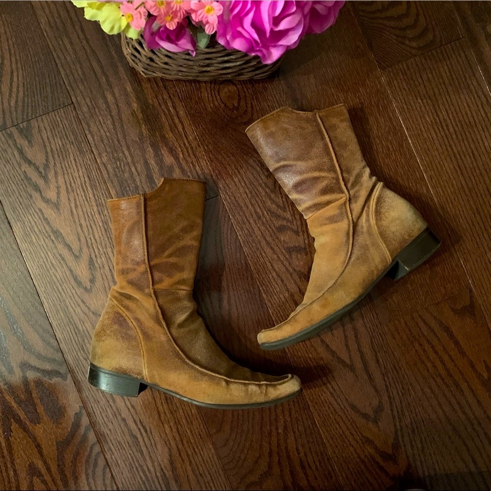 😎Kenneth Cole unique leather boots